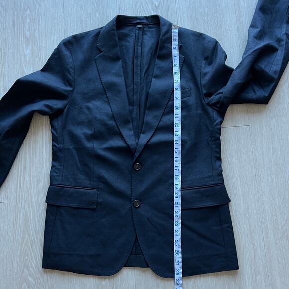 J Crew Ludlow Slim Fit Suit Jacket In English Cotton Wool Blend 40S Navy - Picture 11 of 16